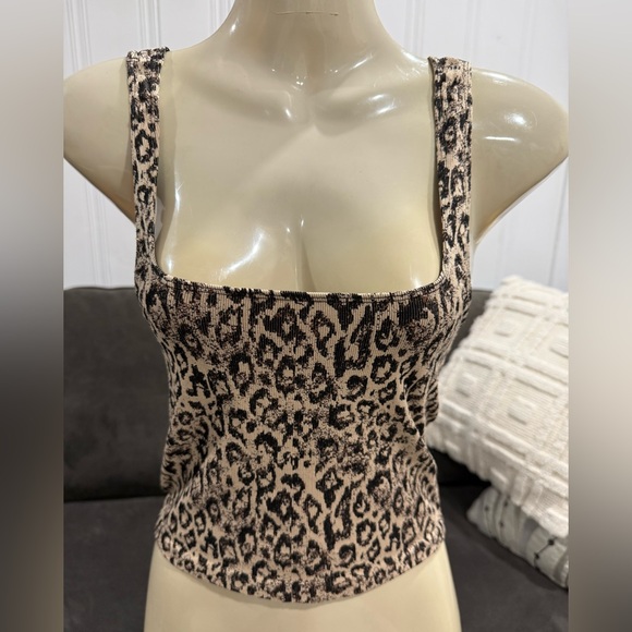 Anthropologie Leopard Print Camisole -L/Xl - Picture 2 of 7
